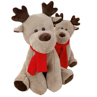 New Cheap plush toys Christmas stuffed elk figures Christmas company mall event gifts