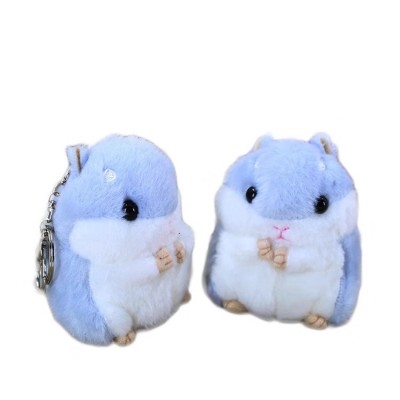 wholesale hot sale custom 10cm hamster plush keychain toy plush animal pendant