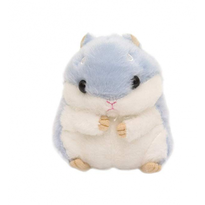 Blue Hamster Keychain Cartoon Plush Toy Doll Bag Pendant Cute Doll Book Pendant Trinket Birthday Gift